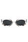 Women Round Snake Design Cat Eye Sunglasses